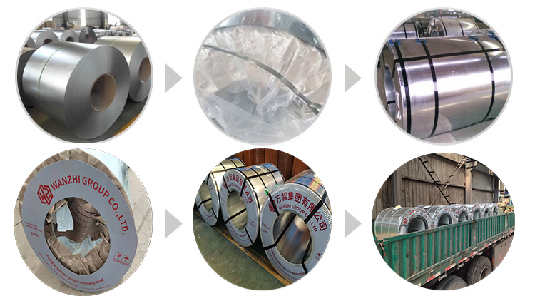 Процесс упаковки оцинкованной стали