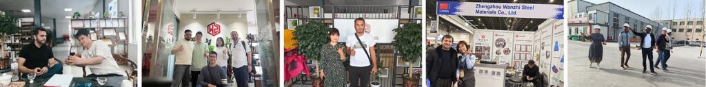 Посетители осматривают производственный цех, лабораторию и выставочный зал завода в Wanzhi02